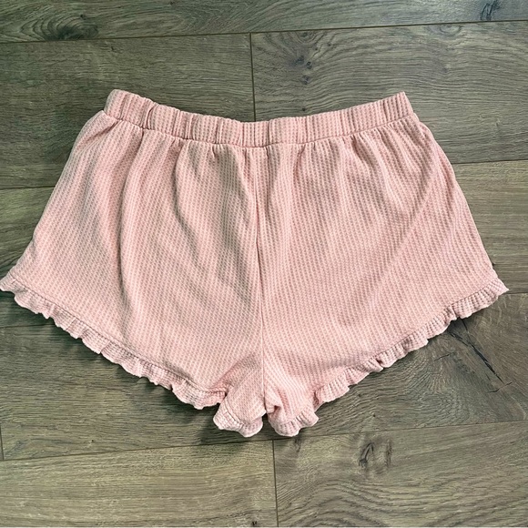ASOS Pink Waffle Knit Women's Pajama Bottoms - Pants & Shorts Bundle - Picture 7 of 9